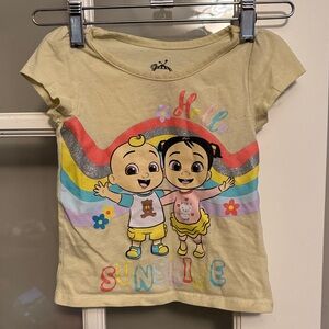 Kids Short Sleeve Tee with Cartoon Print